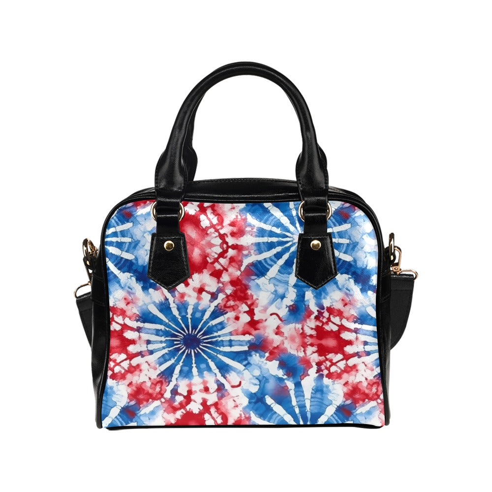 Patriotic Tie Dye Bowler Bag Purse