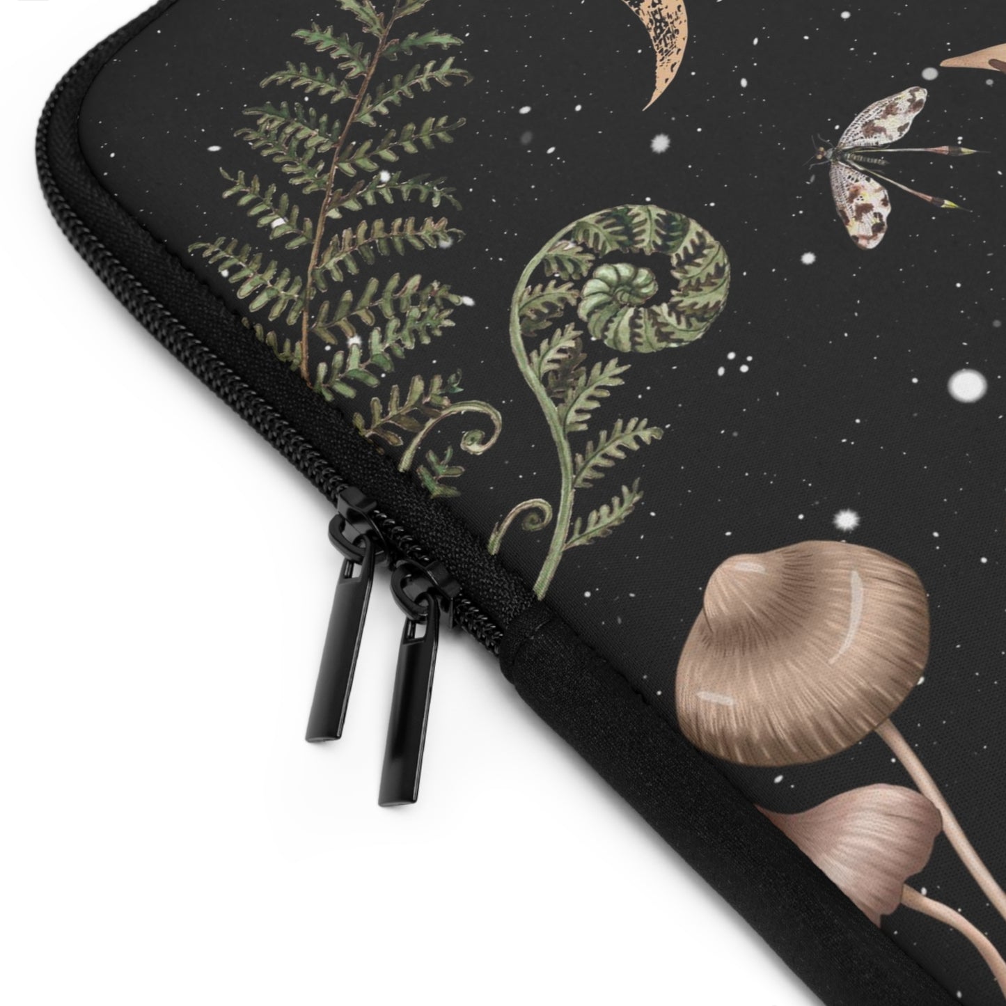 Elegant Mushrooms Moon Phases Laptop Case, laptop sleeve