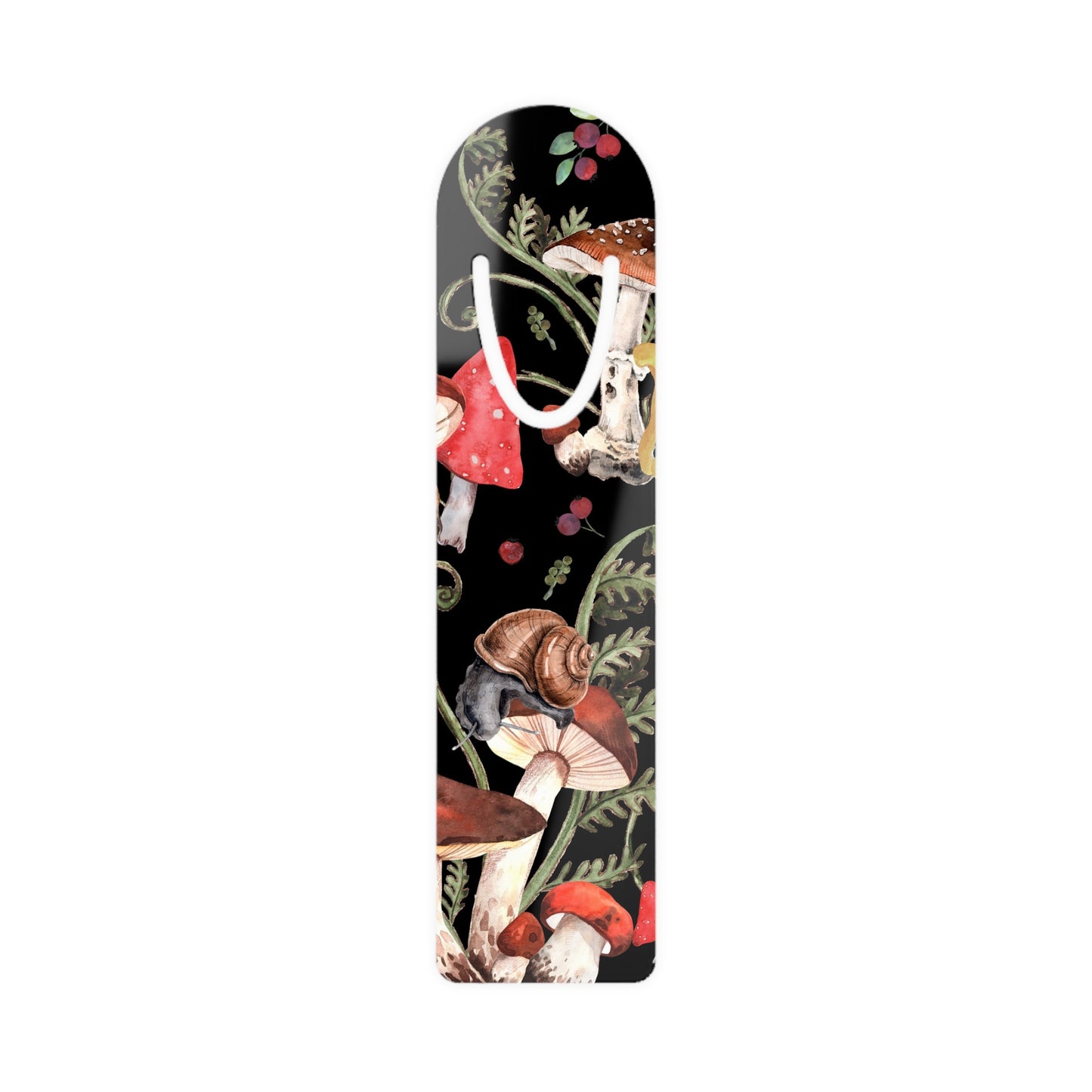 Red Mushrooms Metal Bookmark Witchy Cottagecore