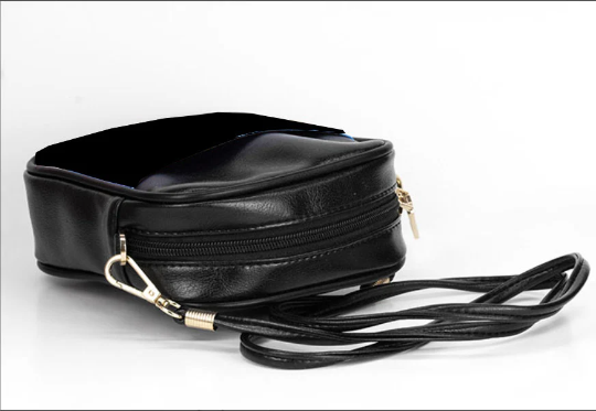 Cute Black Strawberries Mini Sling Bag Small Purse