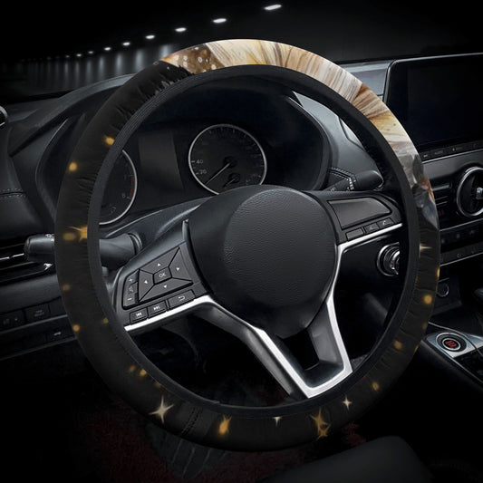 Lotus Moon Car Steering Wheel Covers Witchy