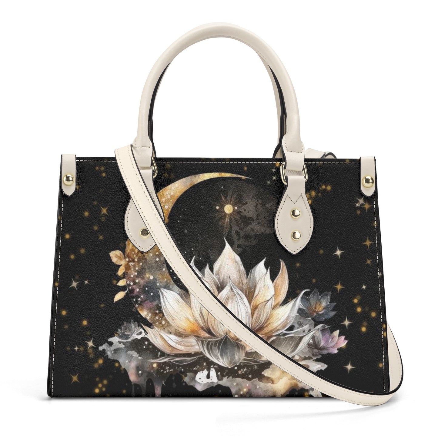 Lotus Moon Luxury Women PU Handbag