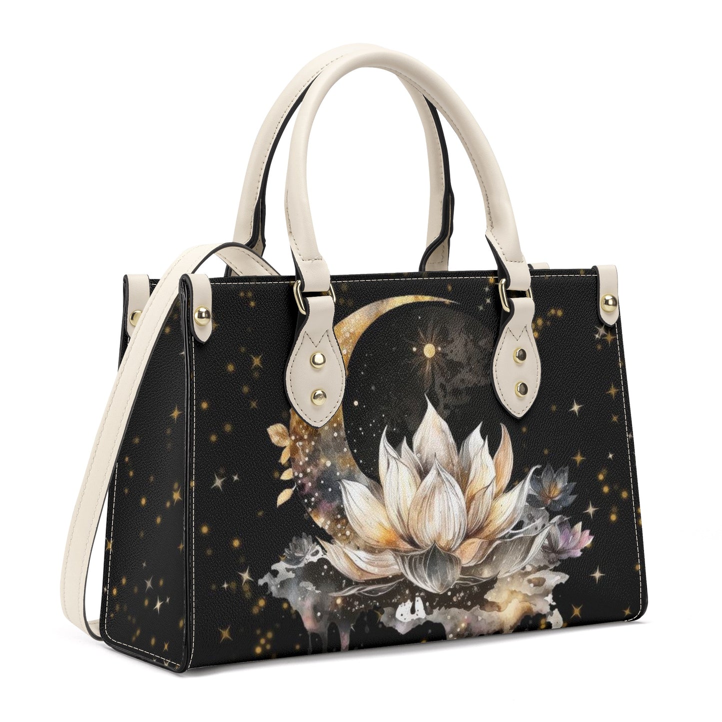 Lotus Moon Luxury Women PU Handbag