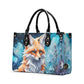 Stunning Winter Fox Luxury Womens Vegan Leather Handbag