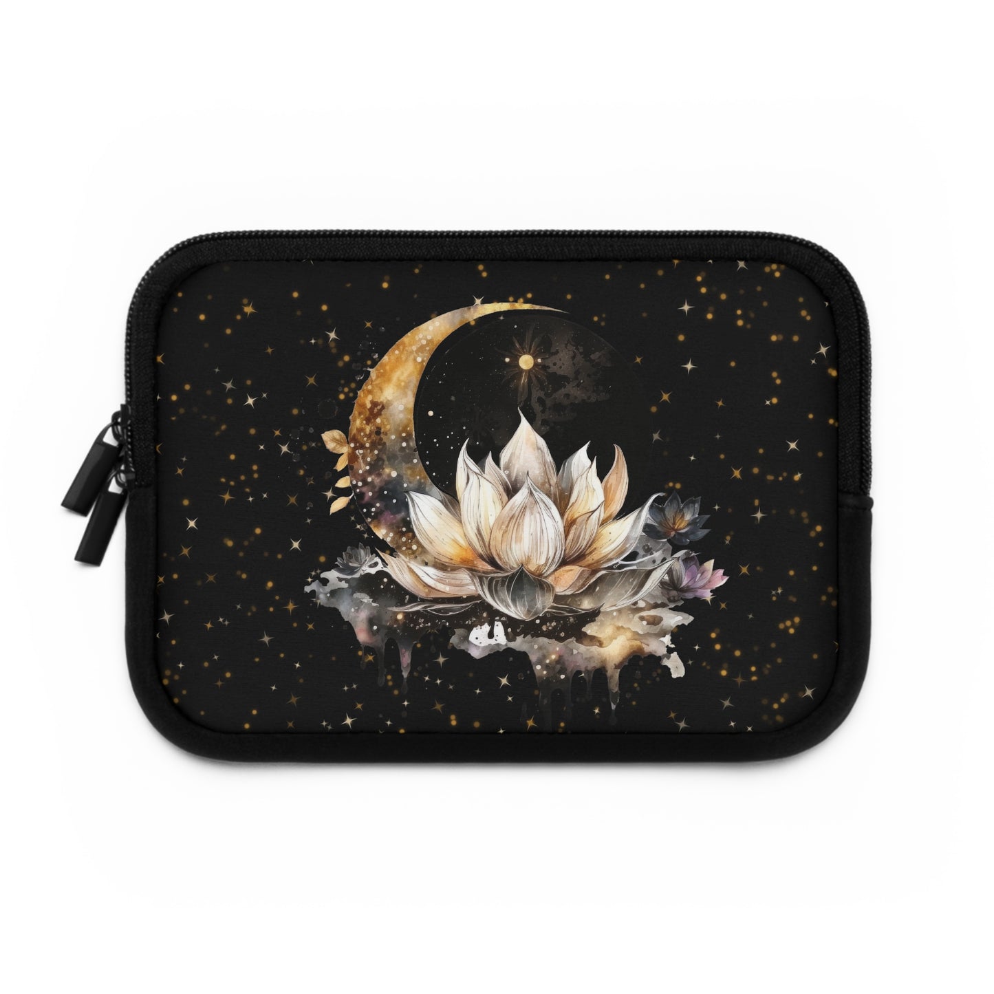 Lotus Moon Laptop Case, Witchy laptop sleeve