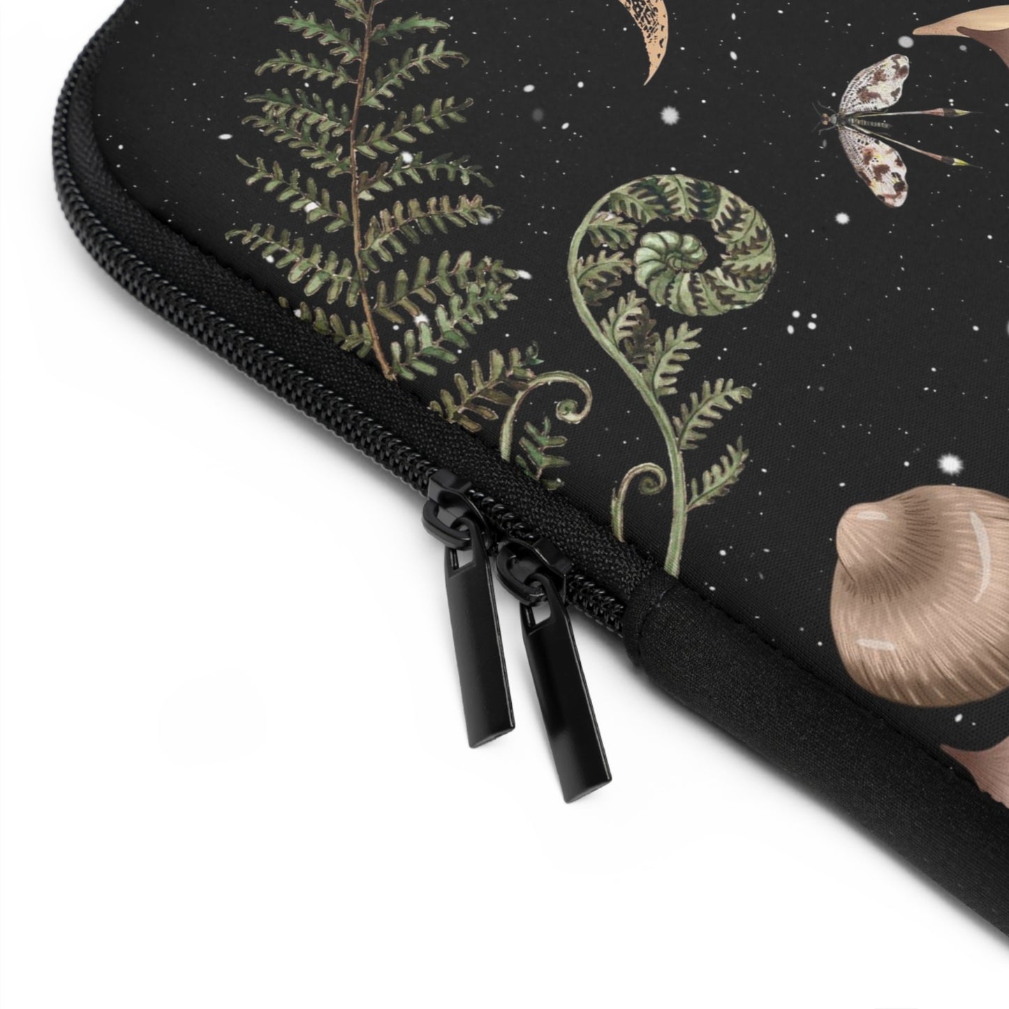 Elegant Mushrooms Moon Phases Laptop Case, laptop sleeve