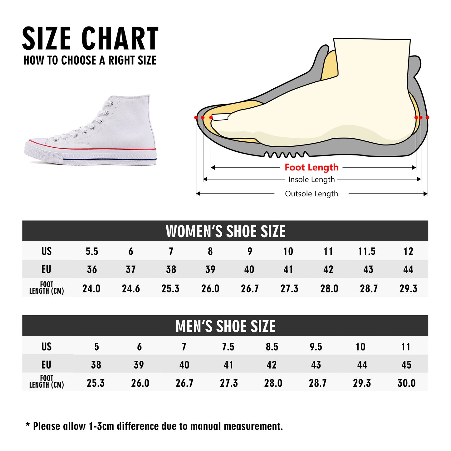 Red Harley Star Diamond Opposites Mens Classic High Top Canvas Shoes