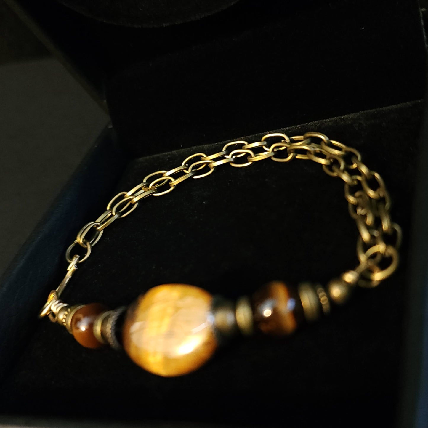 Tiger Eye Bracelet Custom Order for Jo (11 inches)