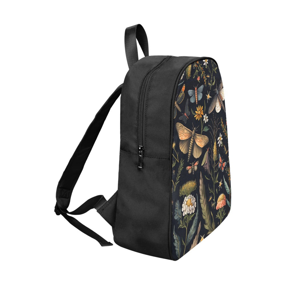 botanical moths dragonflies back pack