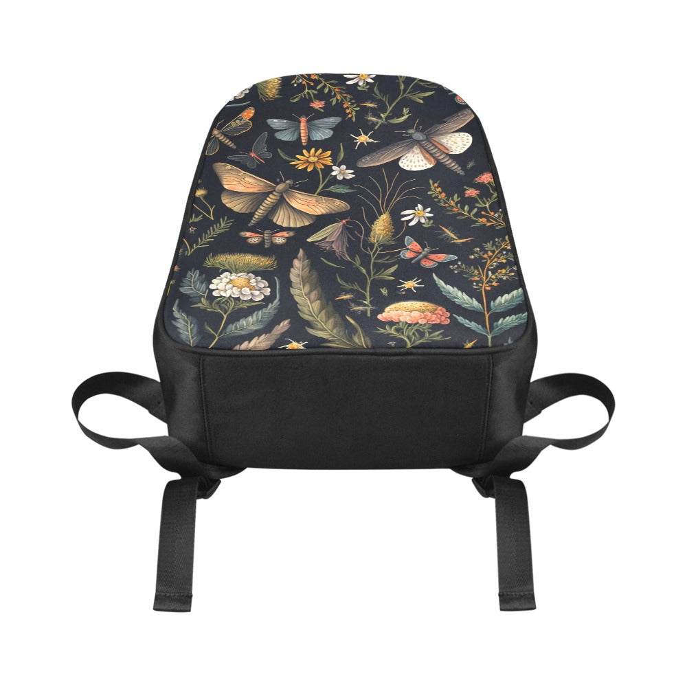 botanical moths dragonflies back pack