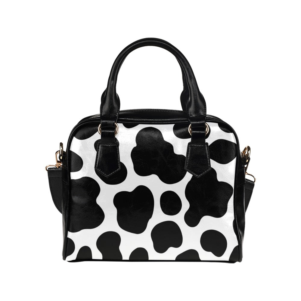 cow print purse, handbag, shoulder bag