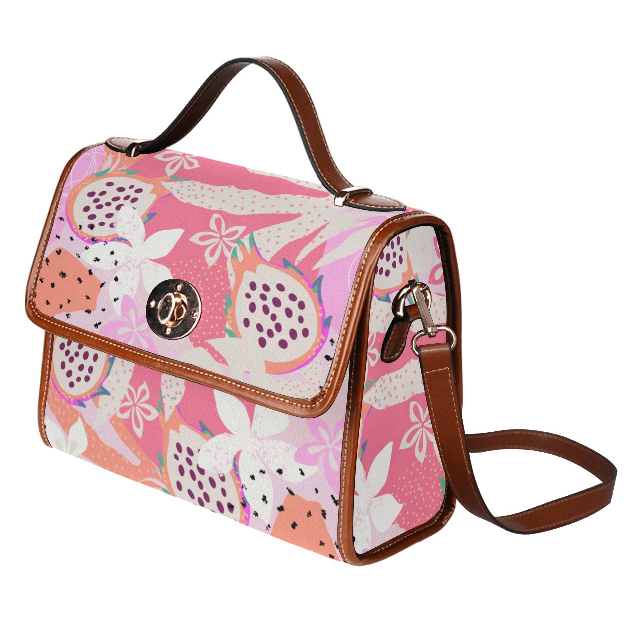 Modern Pink Dragon Fruit Purse
