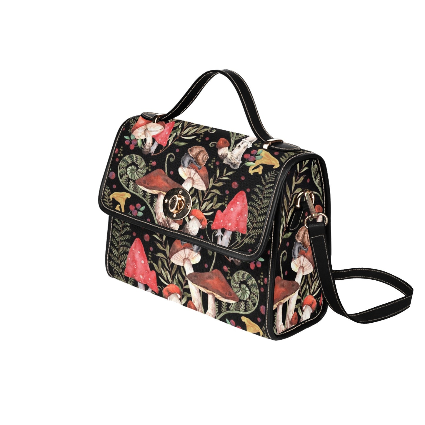 Red Mushrooms Cottagecore Purse