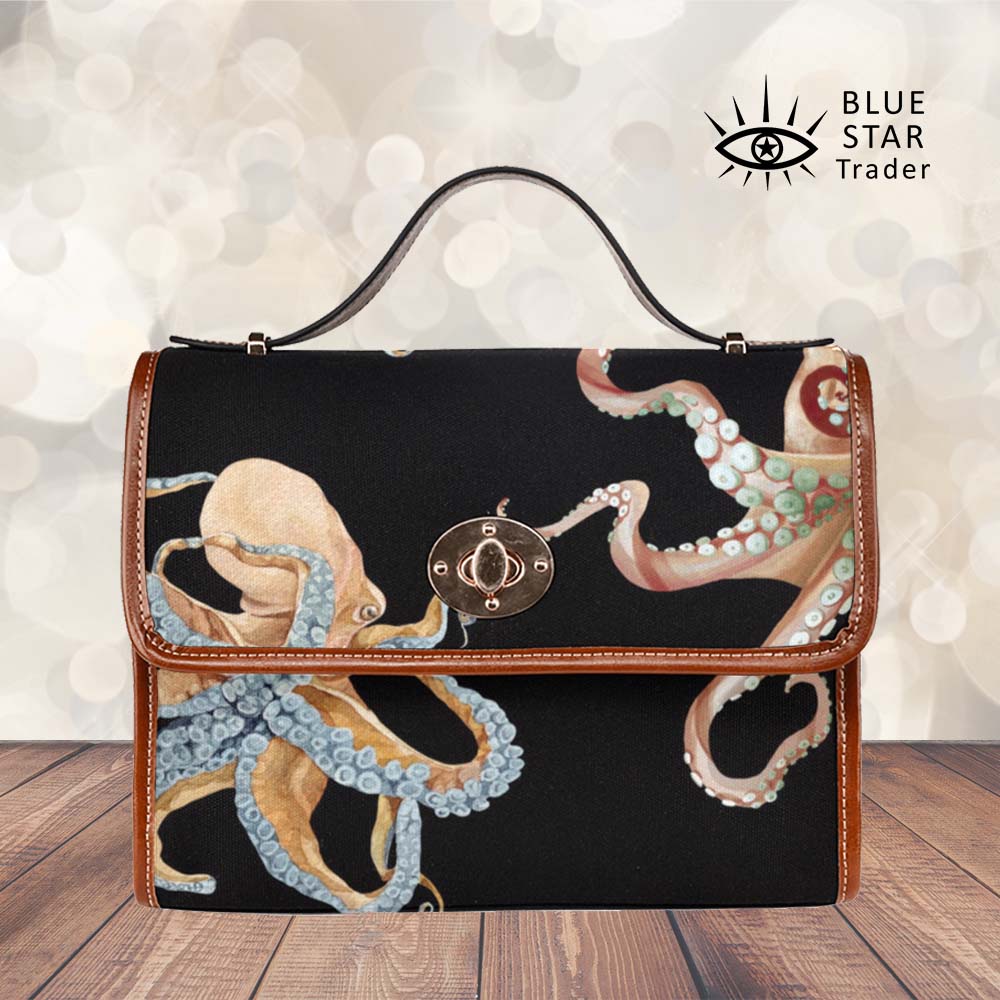 Octopus purse handbag, cross body bag, shoulder bag