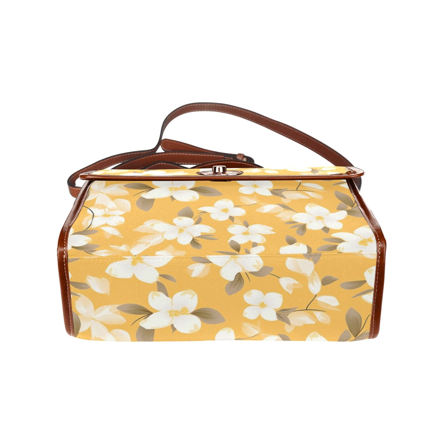 yellow floral purse, cottage core cross body bag