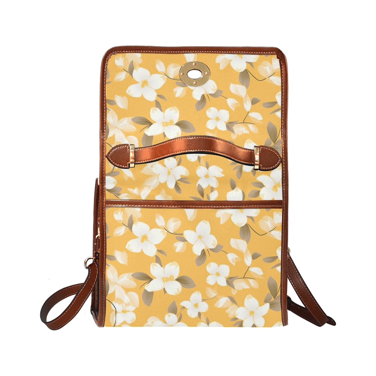 yellow floral purse, cottage core cross body bag