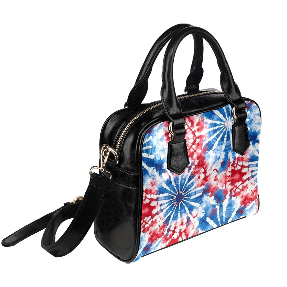 Patriotic Tie Dye Bowler Bag Purse
