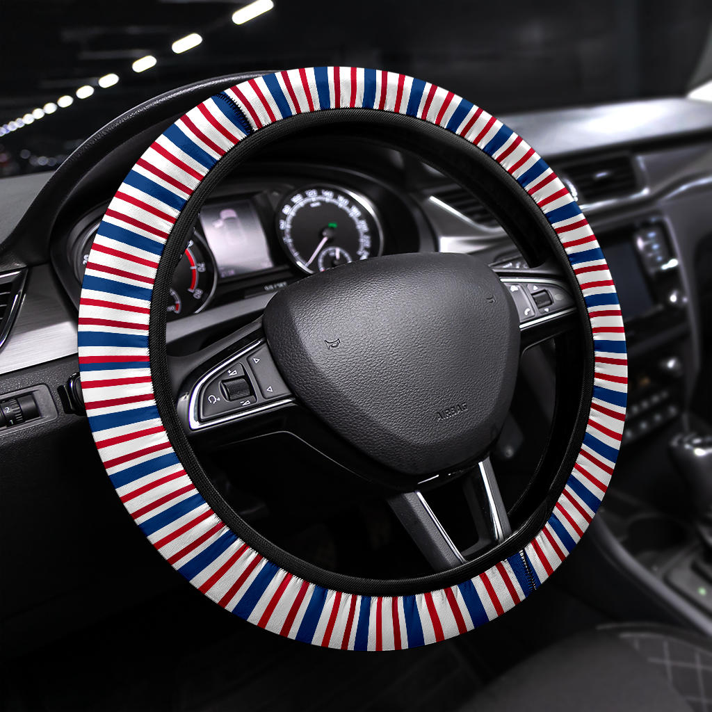 Patriotic Stripes (01) Steering Wheel Cover