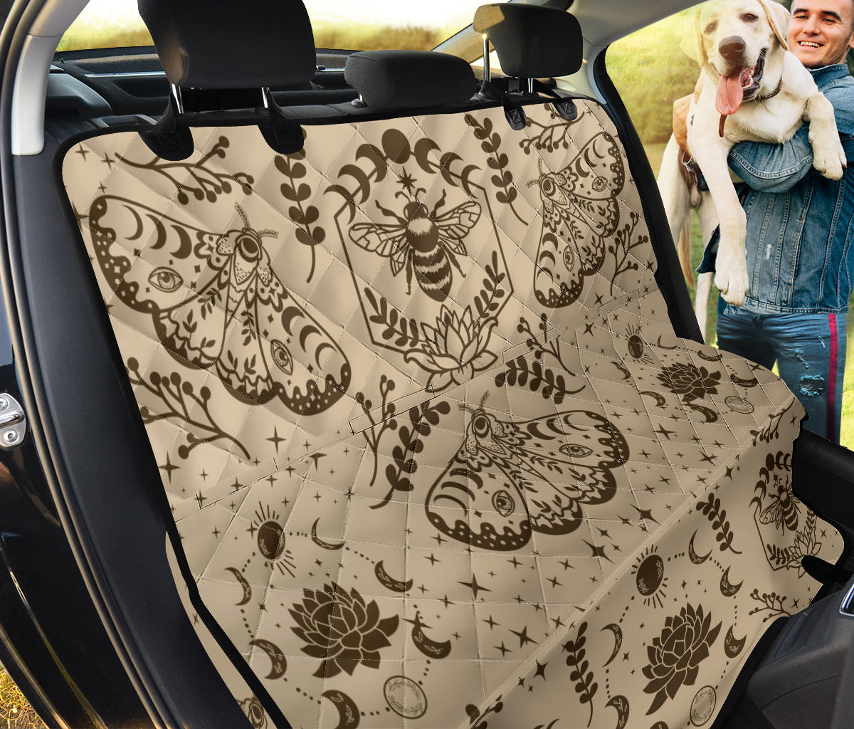 Honey Bee and Moth Car Pet Seat Cover