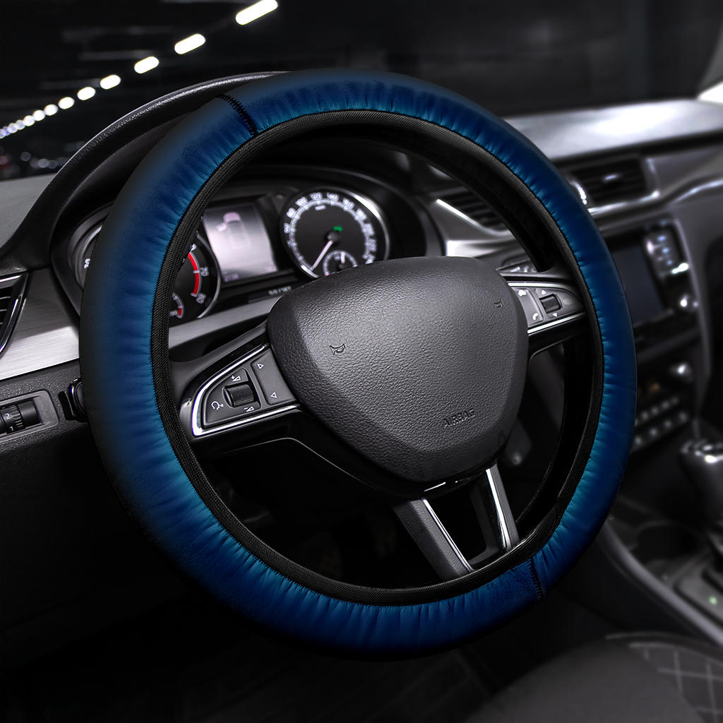 Blue Black Ombre Steering Wheel Cover