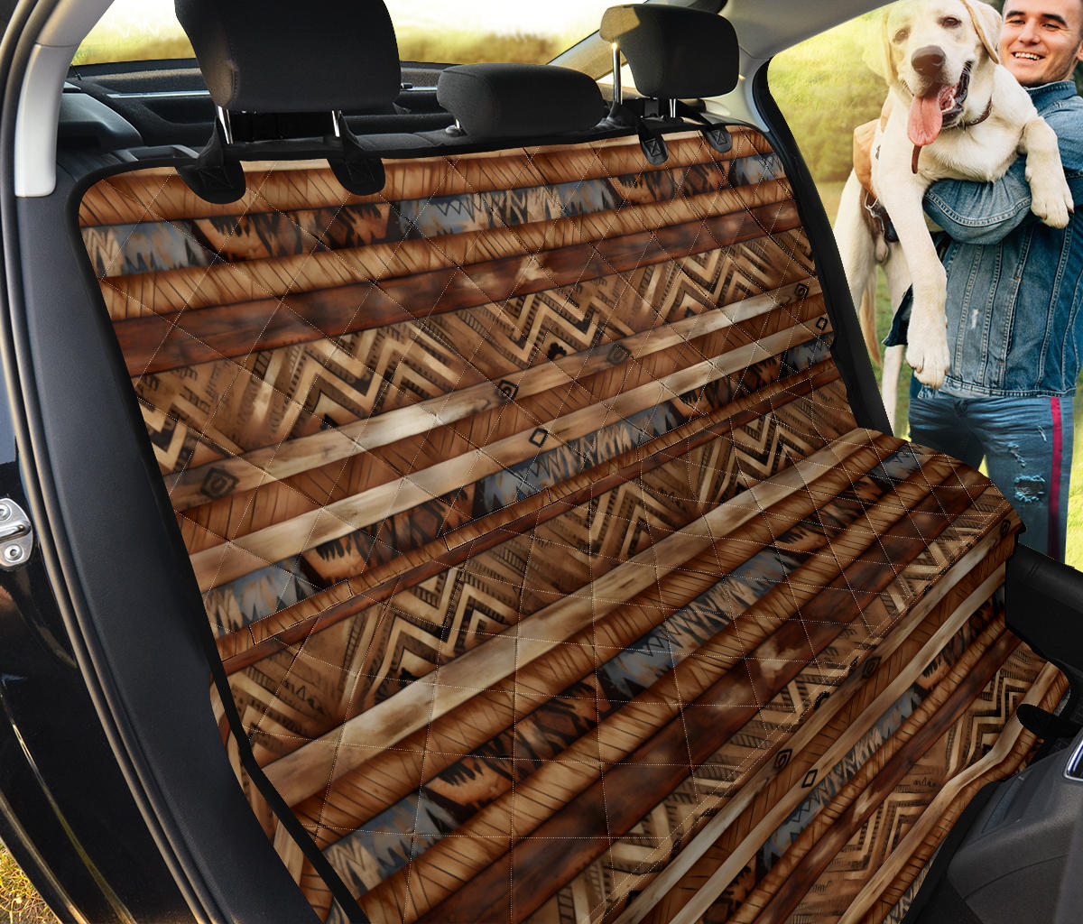 Southwestern Stripes Pet Seat Cover for Car Back Seats