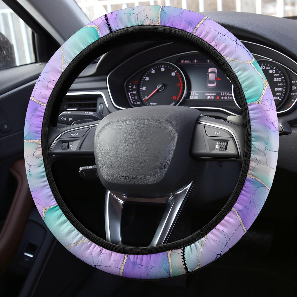 Mermaid Marble (01) Steering Wheel Cover
