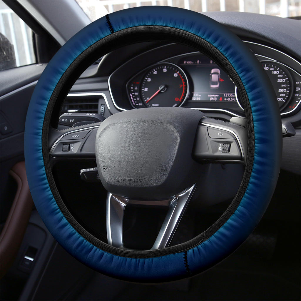 Blue Black Ombre Steering Wheel Cover