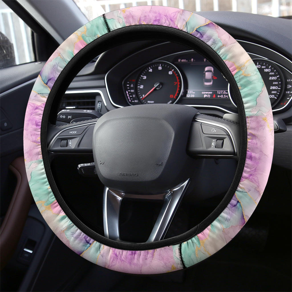 Mermaid Marble (02) Steering Wheel Cover