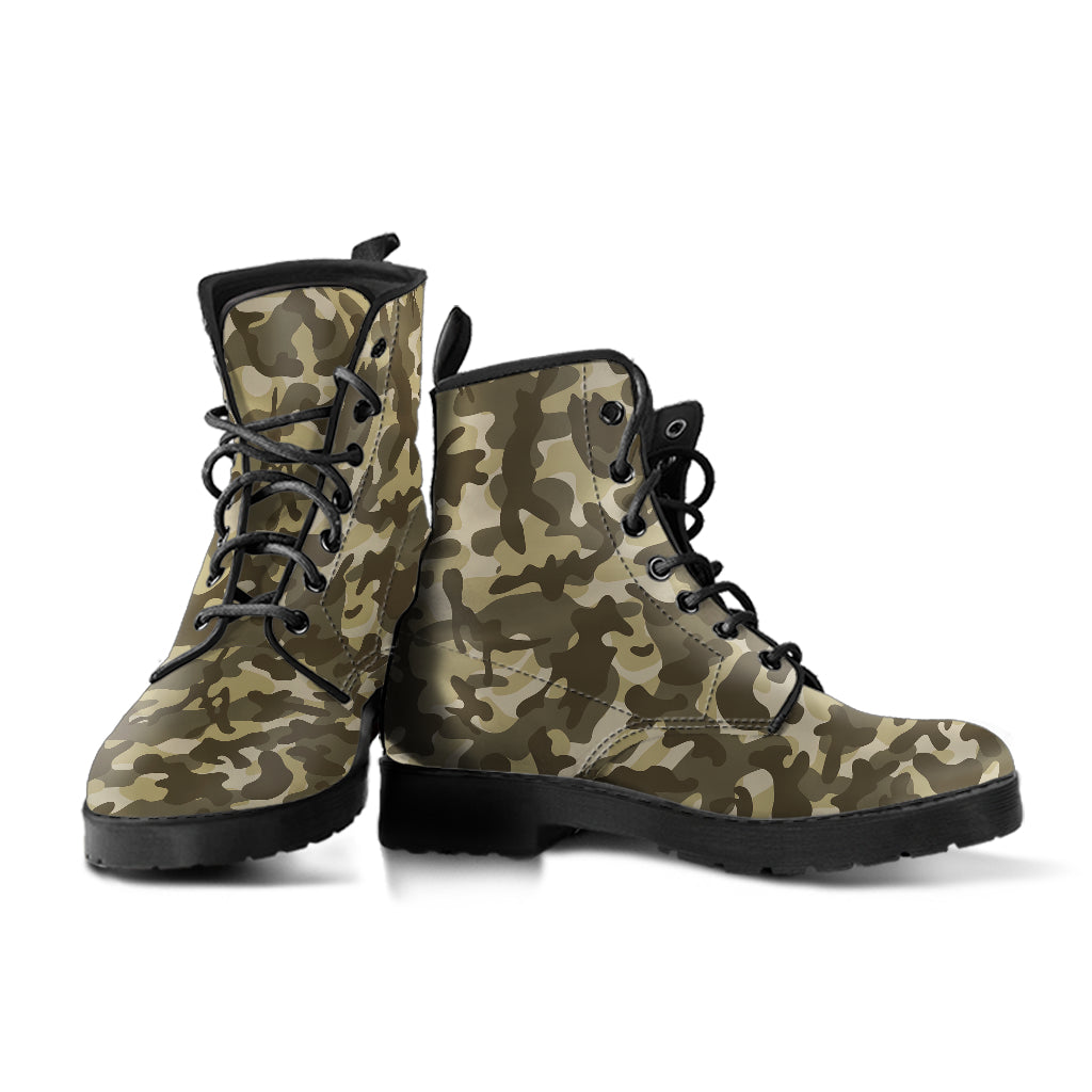 Rural Brown Camo Combat Boots