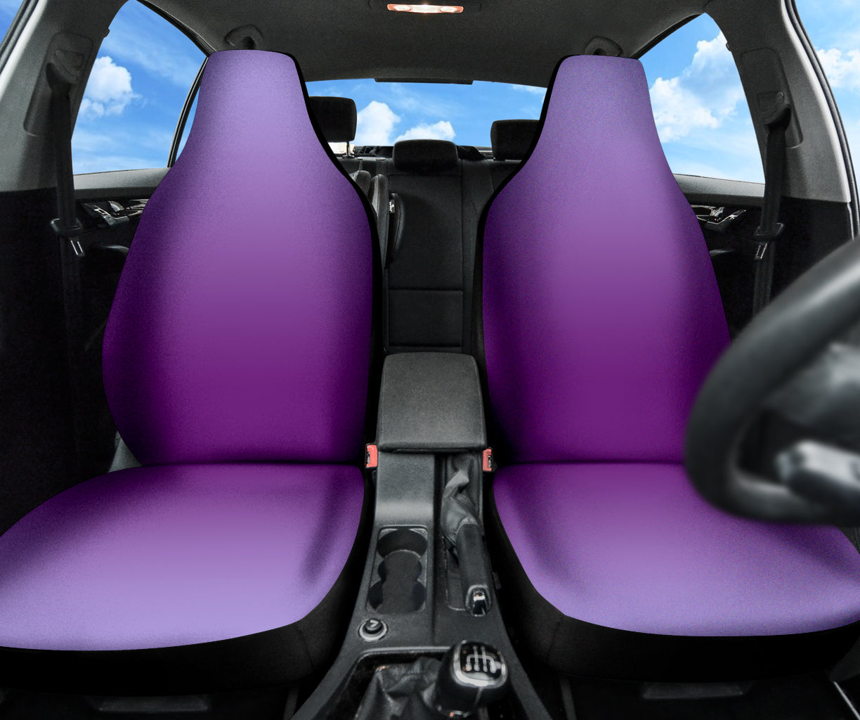light purple ombre car seat covers