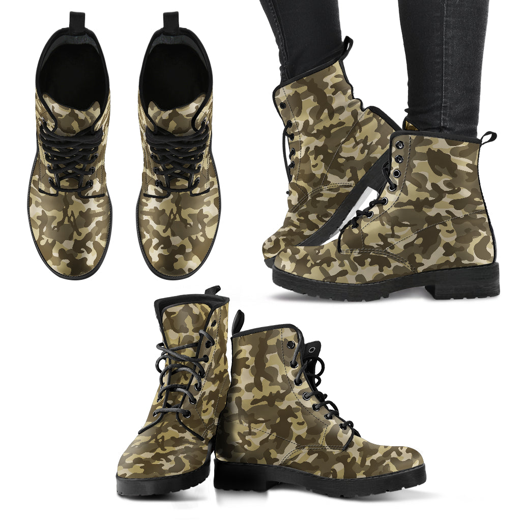 Rural Brown Camo Combat Boots