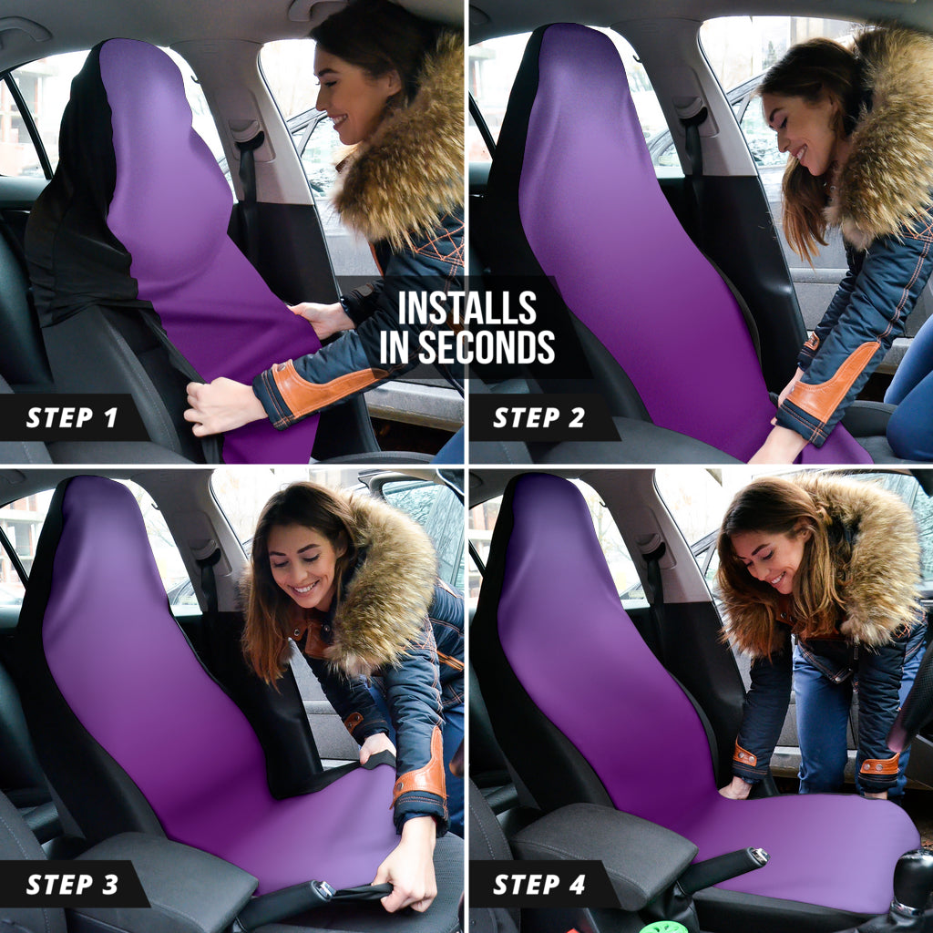 light purple ombre car seat covers