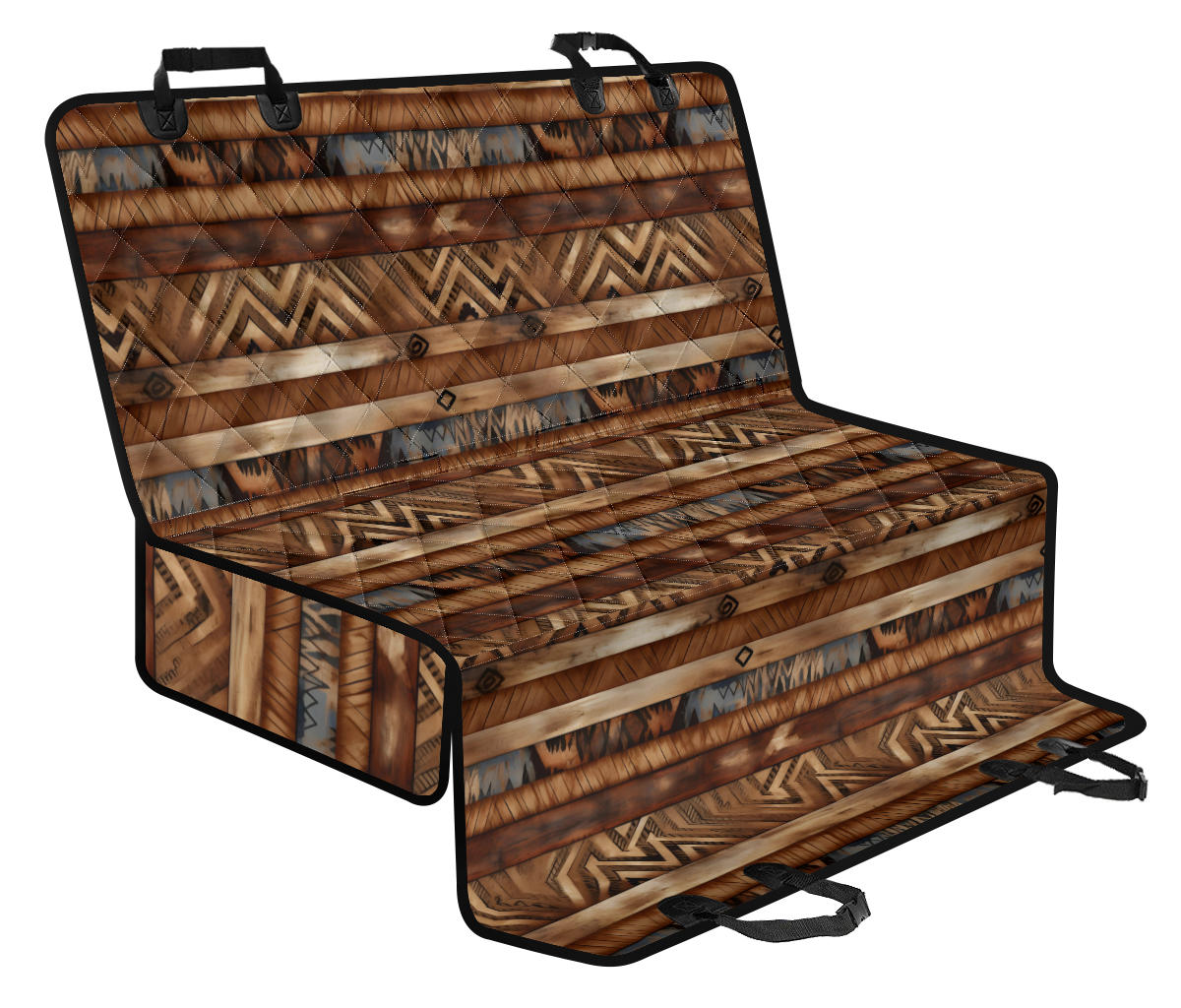 Southwestern Stripes Pet Seat Cover for Car Back Seats