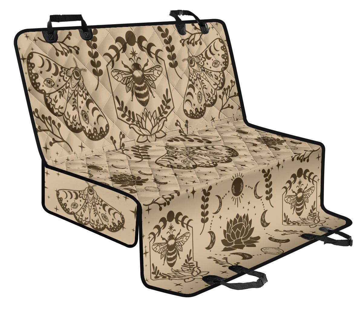 Honey Bee and Moth Car Pet Seat Cover