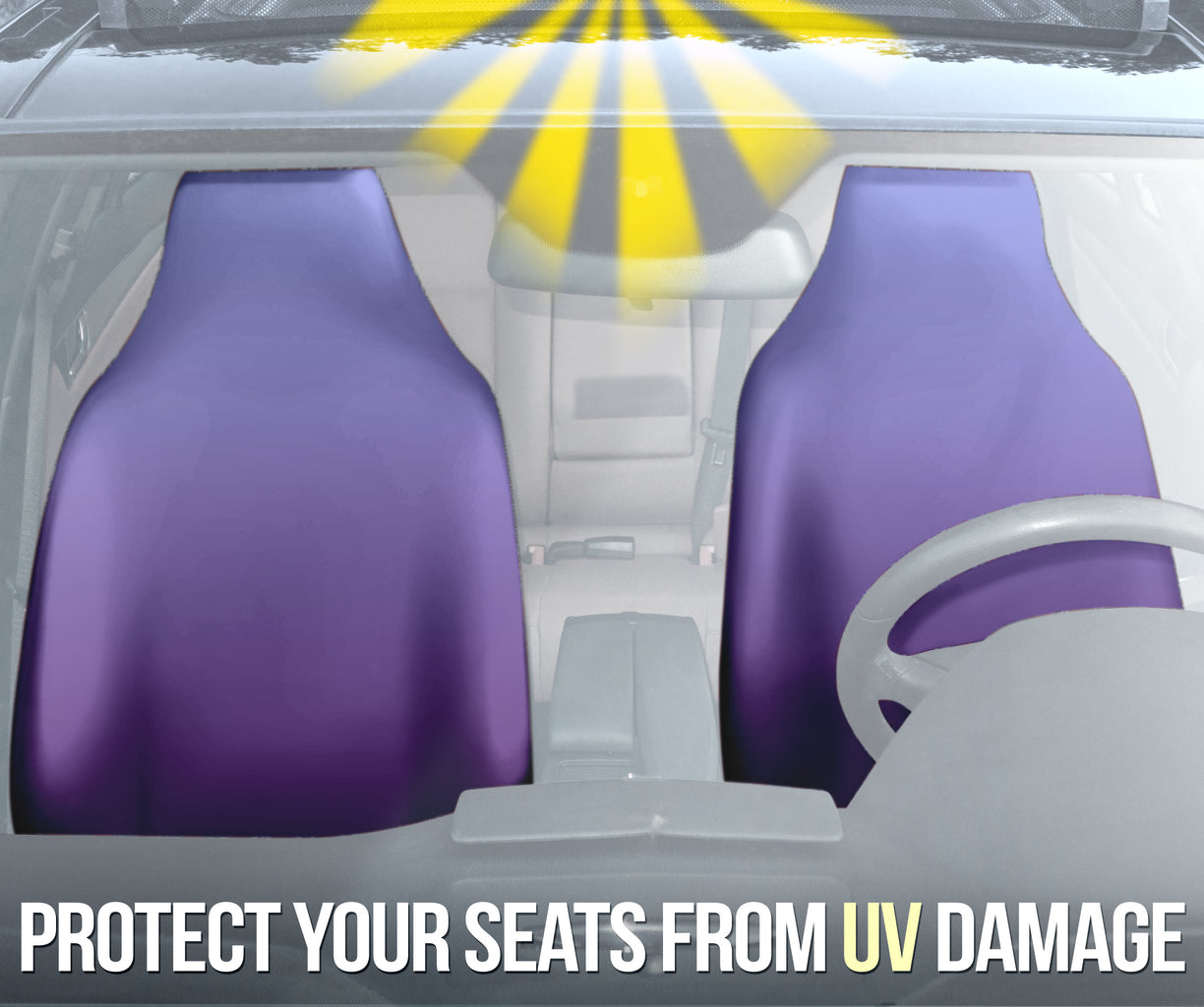 light purple ombre car seat covers