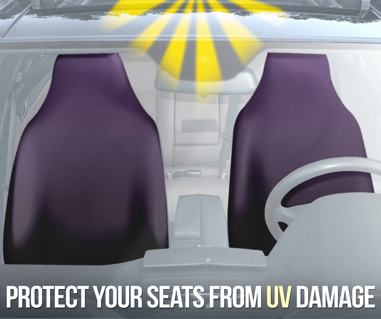 Purple Ombre Car Seat Covers (Set of 2)