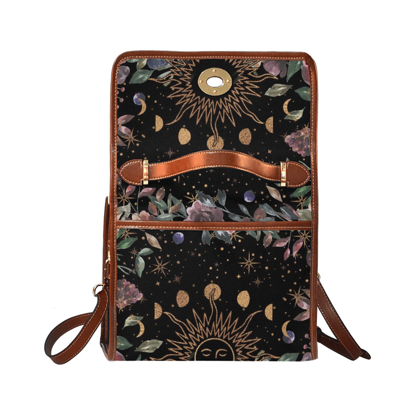 Sun and Moon Phases Cottagecore Purse