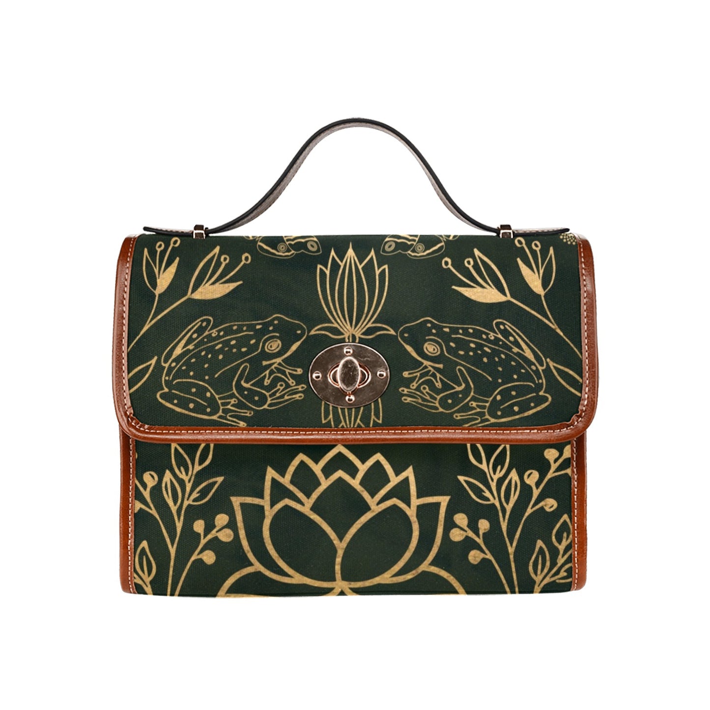 Green Frogs Purse Shoulder Bag