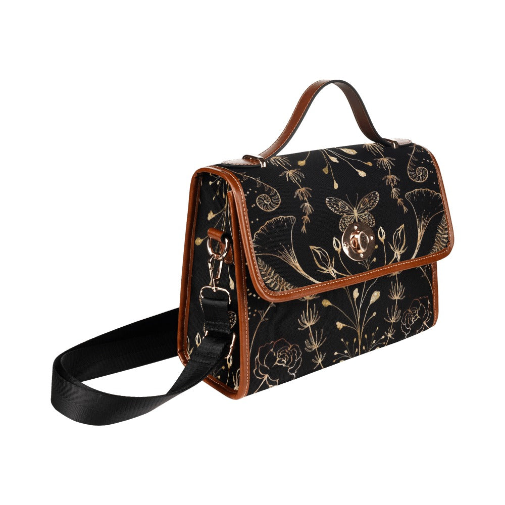 Witchy Cottagecore Butterflies Floral Purse