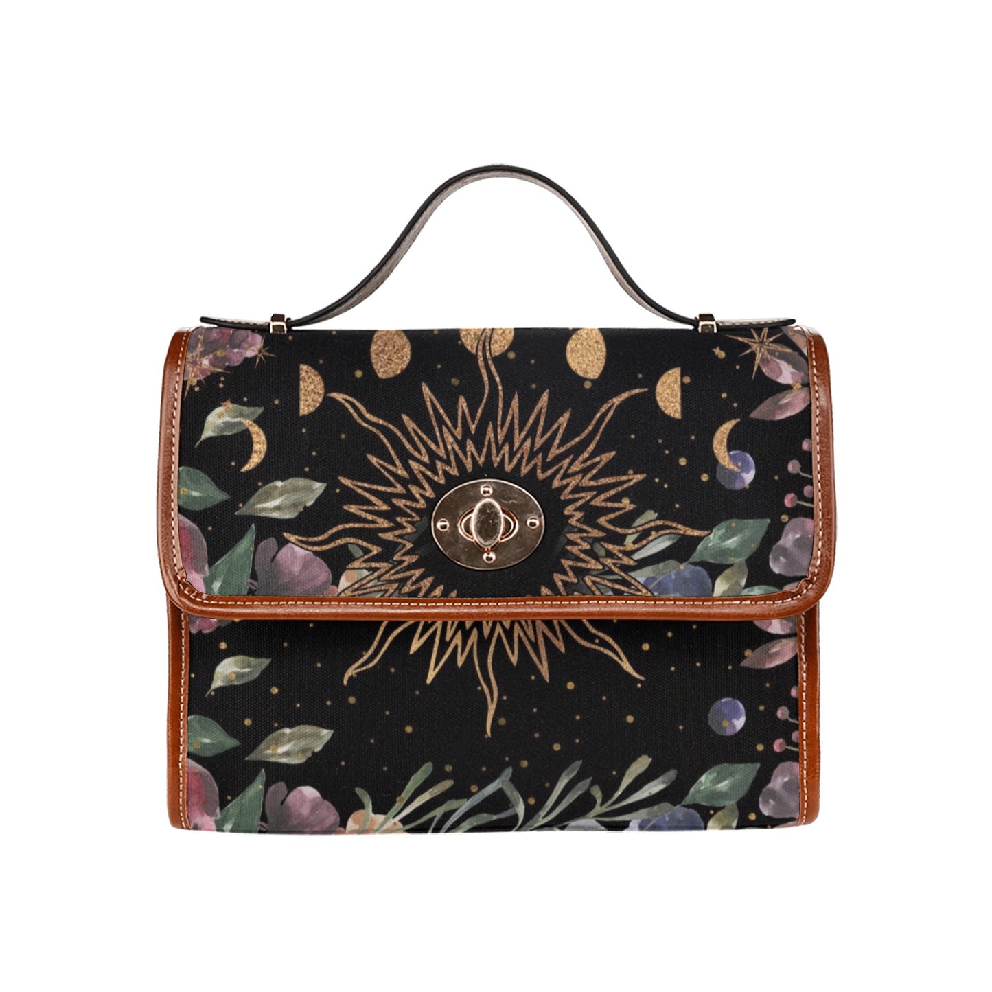 Sun and Moon Phases Cottagecore Purse