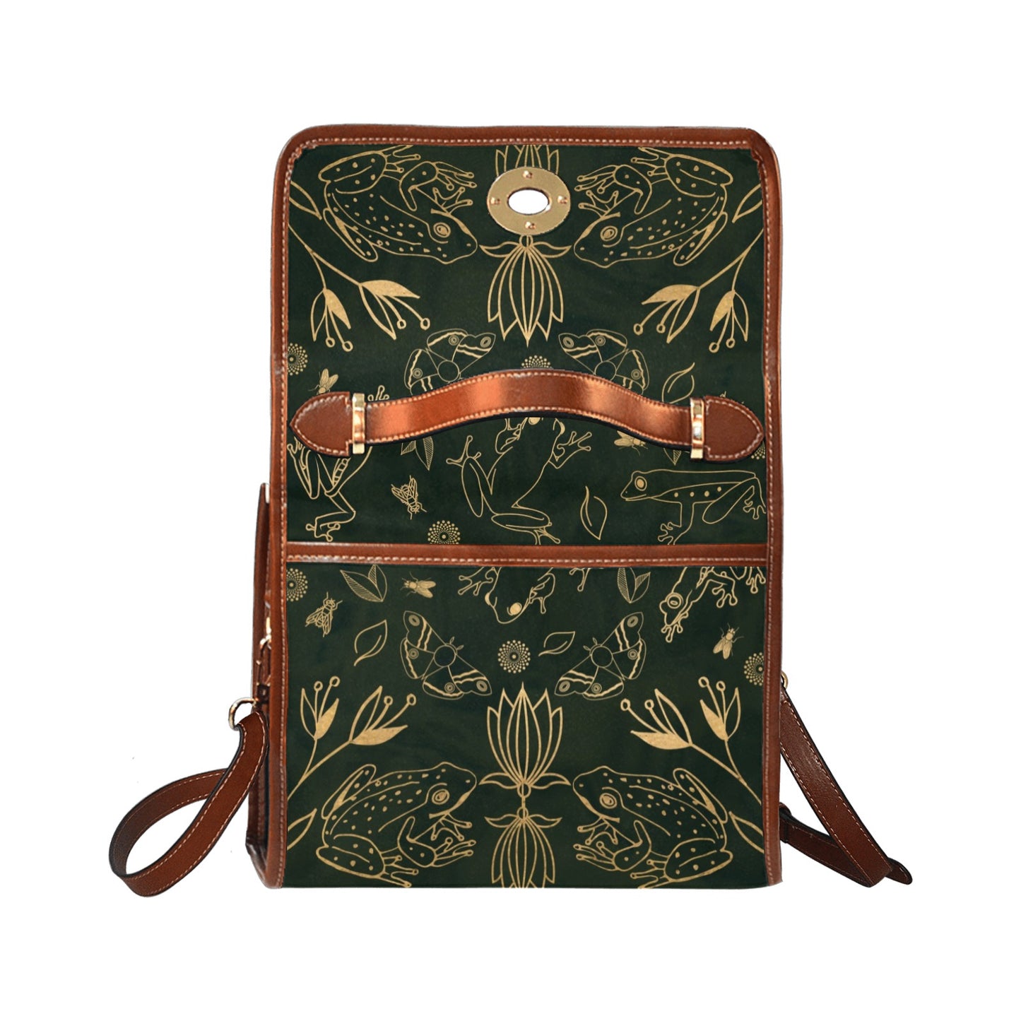 Green Frogs Purse Shoulder Bag