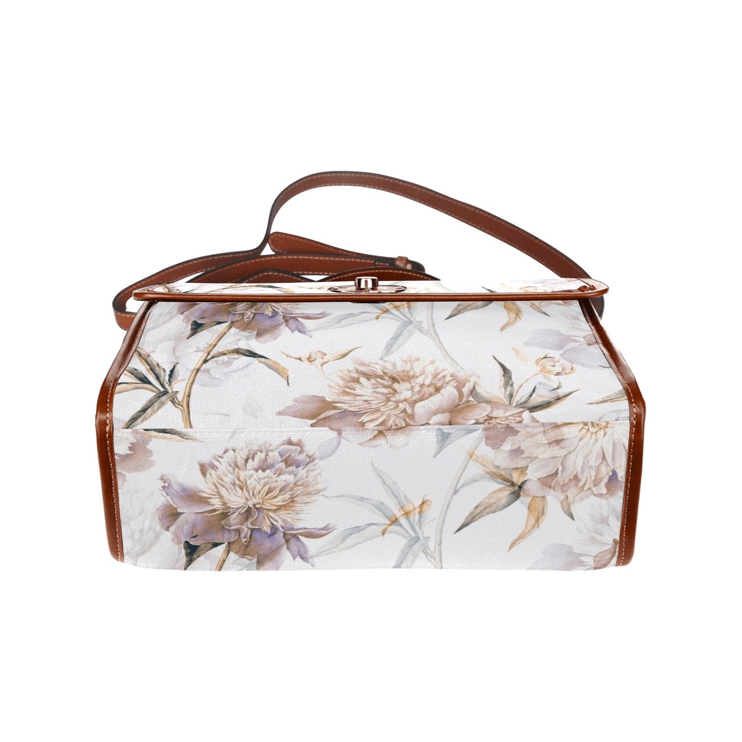 White Floral Cottagecore Crossbody Purse Satchel Hand Bag