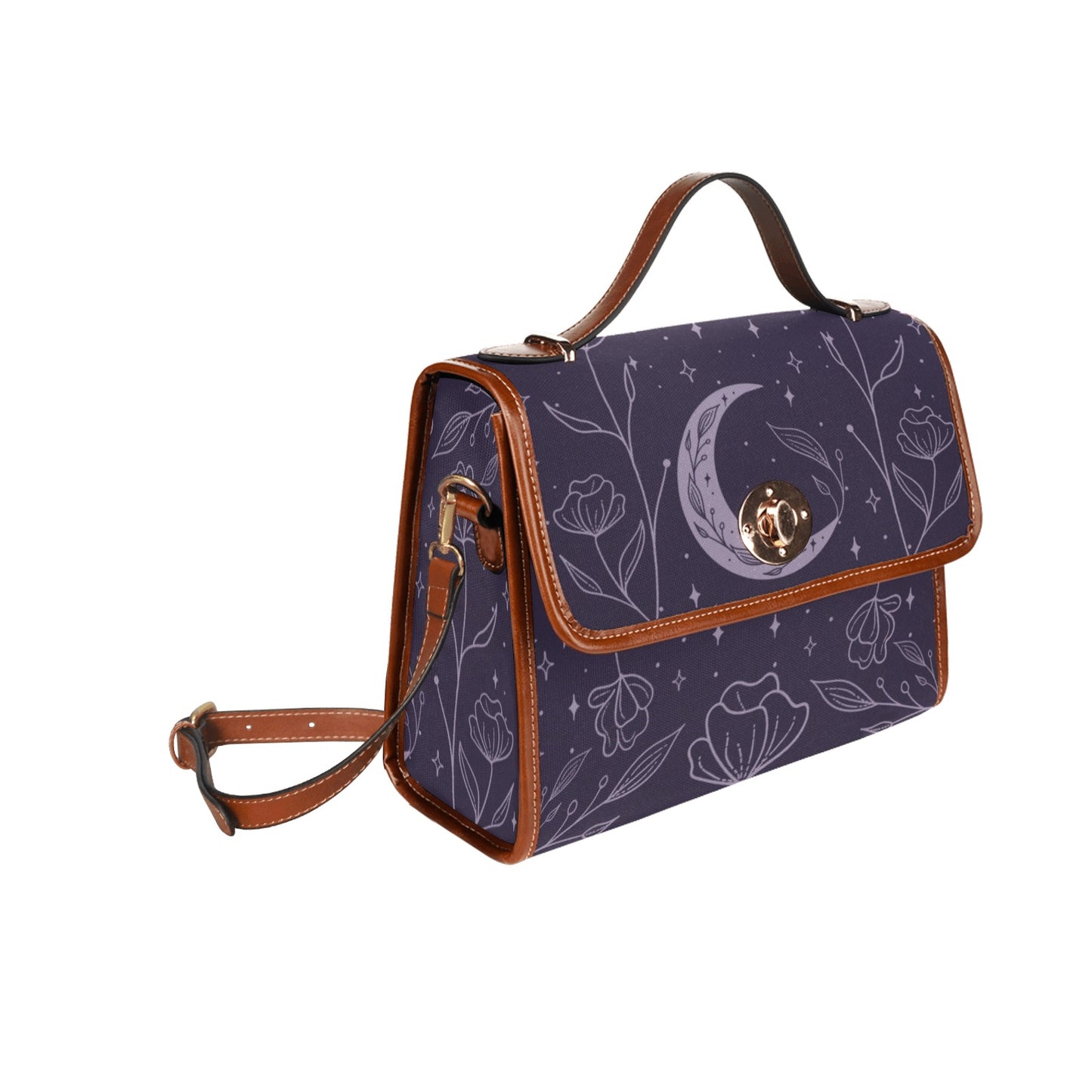 Purple Flower Moon Purse