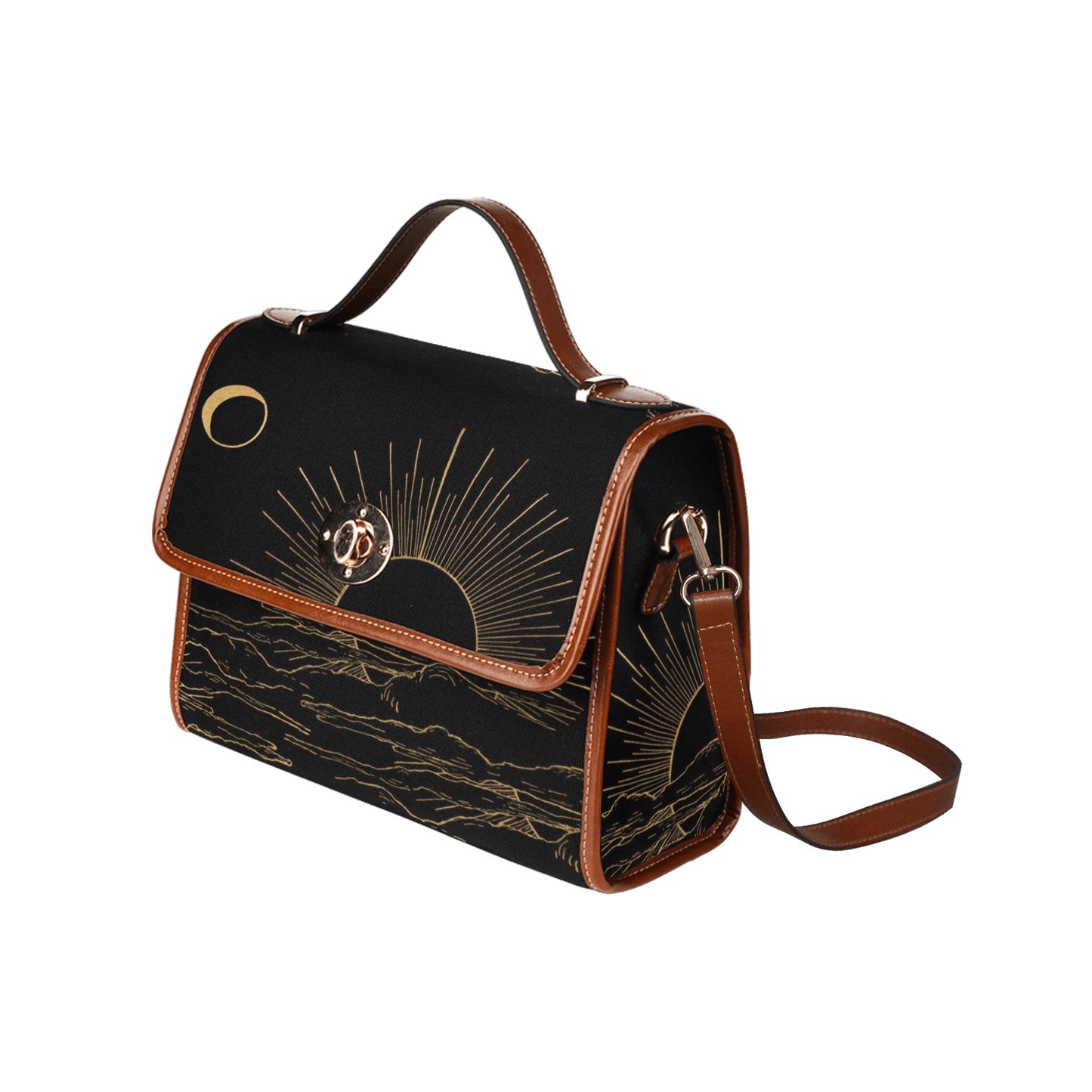 Witchy Sunset Purse Black