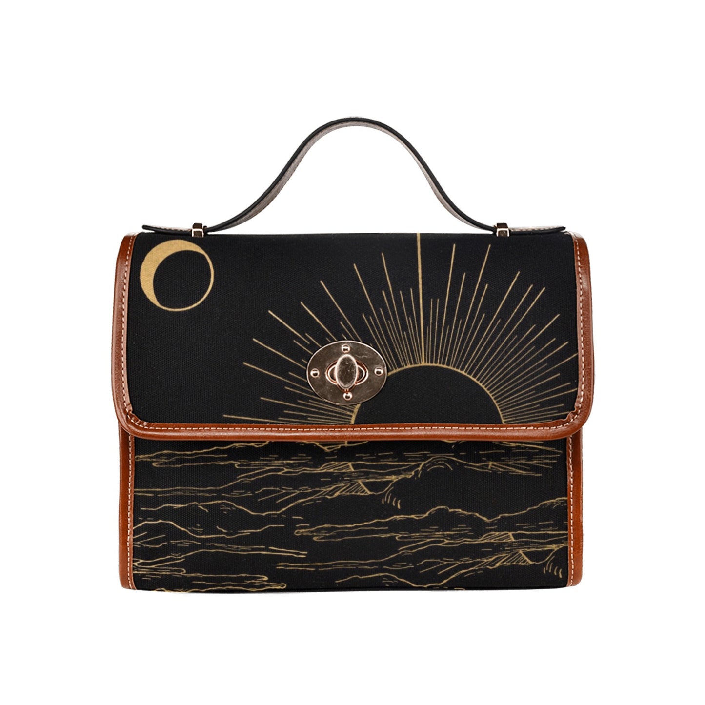 Witchy Sunset Purse Black