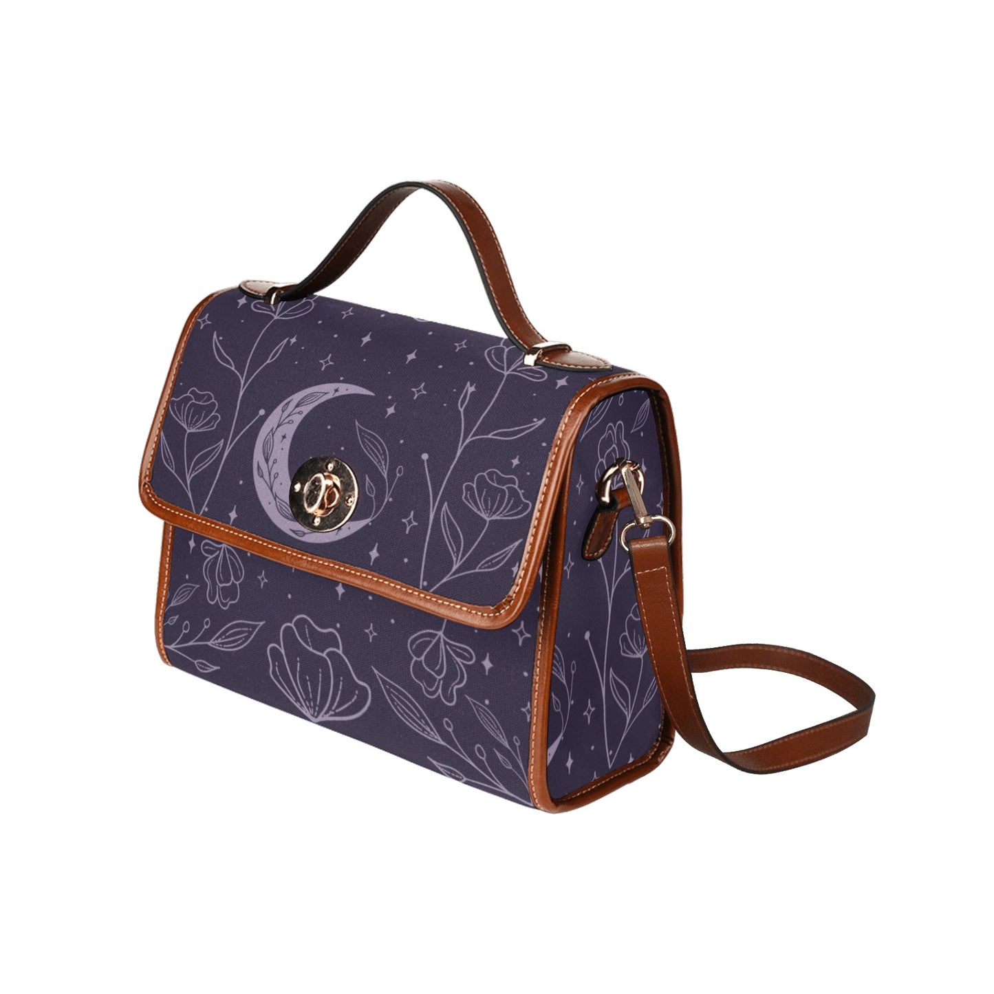 Purple Flower Moon Purse