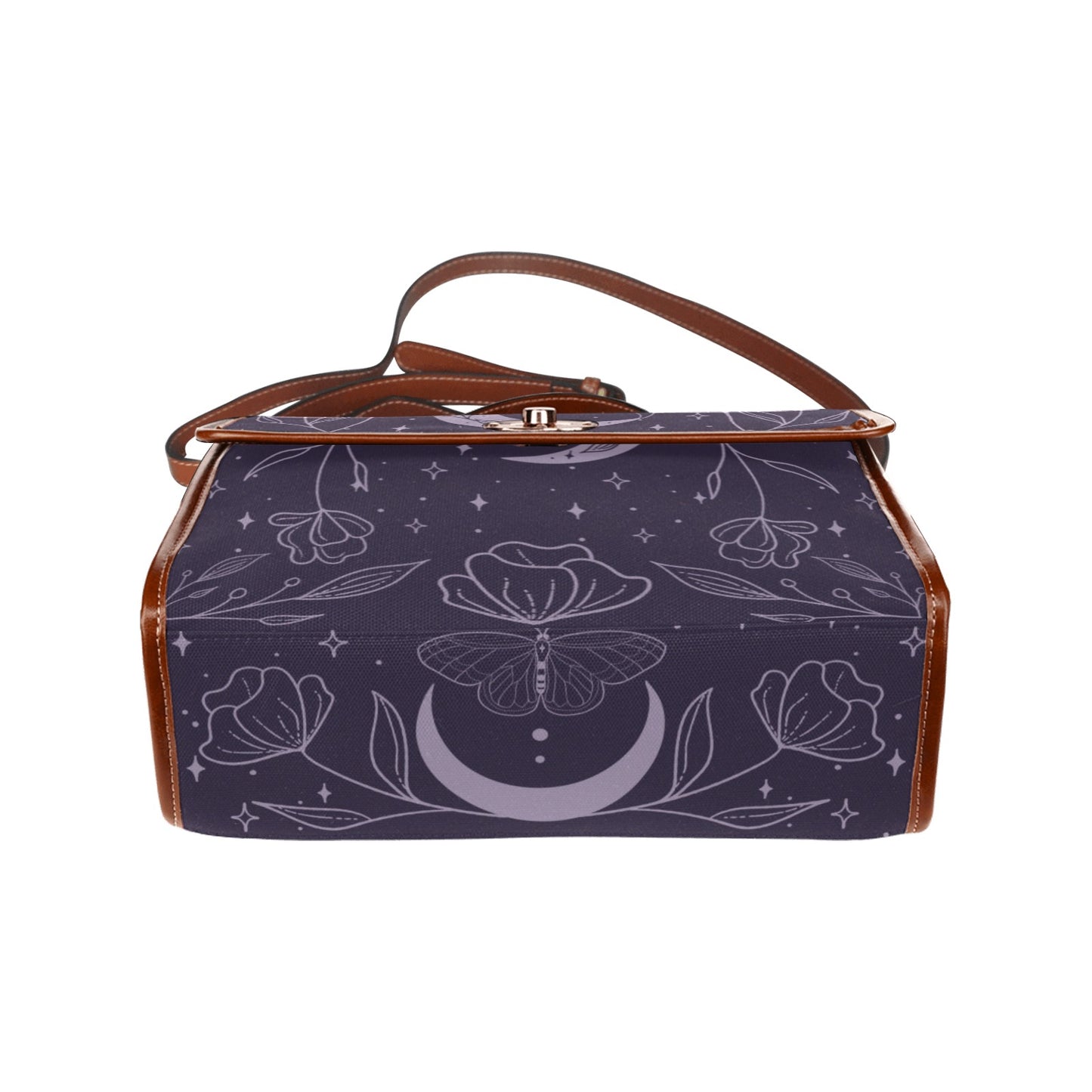 Purple Flower Moon Purse