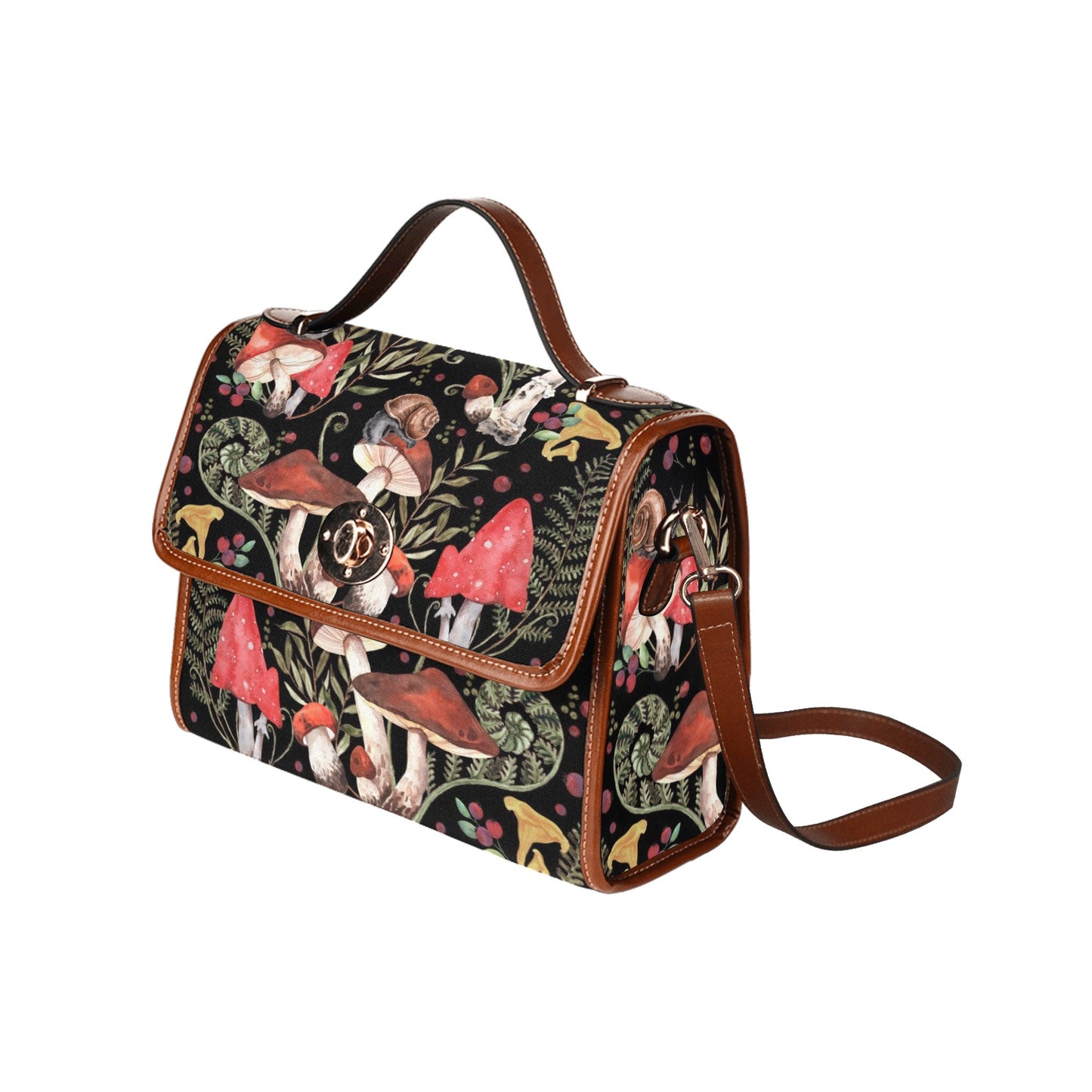 Red Mushrooms Cottagecore Purse