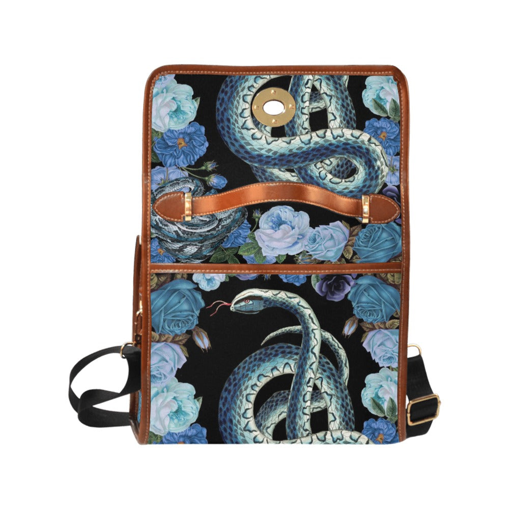 Blue Snake Floral Witch Handbag Shoulderbag