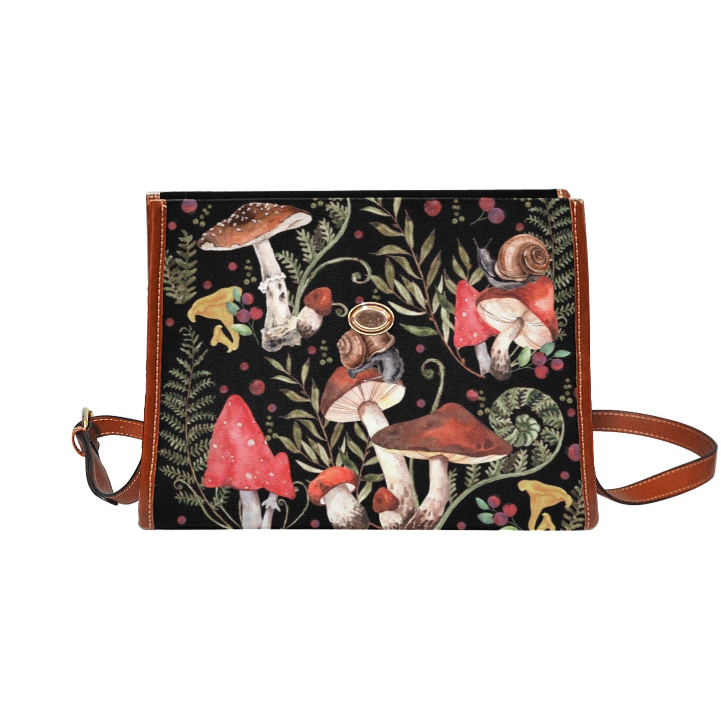 Red Mushrooms Cottagecore Purse